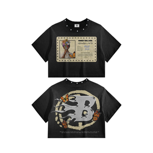 Wholesale Vintage <b>Black</b> Religious Graphic T <b>Shirt</b> for <b>Men</b> Oversized Streetwear Jesus Cross Print Gothic Casual <b>Short</b> <b>Sleeve</b> Tee - Product Image 5