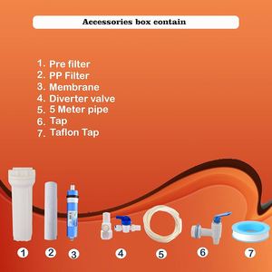 Sistema de Tratamiento de Agua por Ósmosis Inversa AQUA MARS BLUE, Diseño Compacto, Almacenamiento de 9L, Grado Alimenticio, Sistema de Purificación Multietapa - Product Image 5