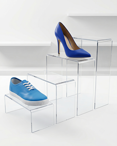 Strong for Clear Acrylic Shoe <b>Stand</b> Eco-friendly Customizable for Artfulcosmos 5x5x3cm Polished Surface for Sneakers Display - Product Image 3