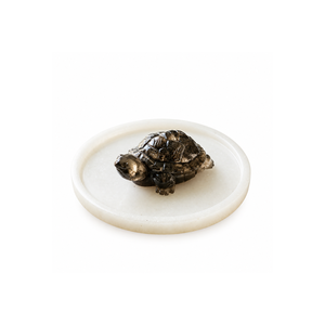 Figurine de tortue en pyrite naturelle, sculpture de tortue en cristal poli, décoration Feng Shui pour la maison, le bureau, cadeau - Product Image 1