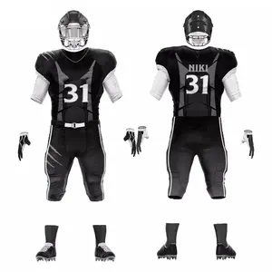 ชุดยูนิฟอร์มอเมริกันฟุตบอลแบบสั่งทำพิเศษ เสื้อเจอร์ซีย์แบบซับลิเมชั่น กางเกงทนทาน น้ำหนักเบา แห้งเร็ว ชุดทีม - Product Image 4