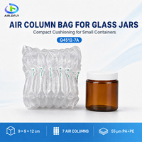AIR-DFLY Sac gonflable à colonnes d'air 7 colonnes 12cm 55μm PA+PE Emballage de protection pour flacons de parfum, cosmétiques et bocaux en verre