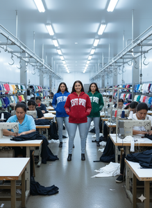 รับผลิตเสื้อฮู้ดดี้ซิปแบบดรอปโชว์เดอร์ ผ้าคอตตอนฟลีซหนา 500 GSM พิมพ์โลโก้ตามสั่ง OEM สำหรับเสื้อผ้าสตรีทแวร์ - Product Image 5