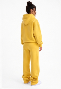 Conjunto de Sudadera con Capucha y Pantalones Deportivos para Mujer, de Algodón y Felpa, para Invierno, 500 GSM, Bordado - Product Image 4