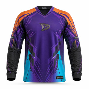 Maillot de paintball personnalisé OEM, manches longues, respirant, en mesh, pour équipe, sublimation, marque privée - Product Image 2