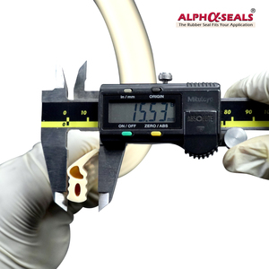 Joints d'étanchéité en caoutchouc silicone QH Alpha Seals pour températures extrêmes ASRSQHM6015x25 OEM Nakhon Pathom Couleur Crème Hauteur 25mm - Product Image 4