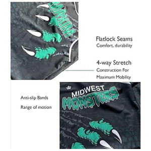 ชุดนักมวยปล้ำแบบสั่งทำพิเศษลายธงชาติอเมริกา ชุดบอดี้สูทกีฬาและชุดจั๊มสูทแบบแอคทีฟพร้อมโลโก้และข้อความของคุณเองสำหรับทีมนักมวยปล้ำ - Product Image 6