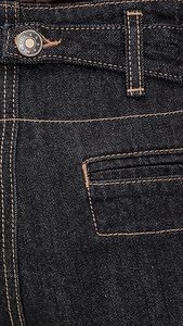 Jeans de Mezclilla de Cintura Alta y Pierna Ancha para Mujer, Color Sólido, Bolsillos con Paneles, Transpirables, Estilo Casual de Otoño - Product Image 6