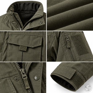 Chaqueta de Trabajo Táctica Ripstop Personalizada para Hombre, con Cierre, Múltiples Bolsillos, Transpirable y Resistente, para Exteriores y Seguridad, OEM - Product Image 6