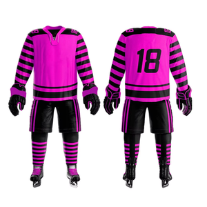 Uniforme de hockey sur glace imprimé pour adultes, taille adulte, tendance, ourlet élastique, logo personnalisé - Haute qualité, imperméable, séchage rapide, prix de gros - Product Image 4