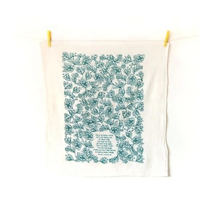 Toalla de té hecha a medida bordada sublimada reutilizable respetuosa con el medio ambiente duradera de color Beige de alta calidad superventas - Product Image 6