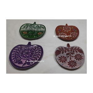 Support ou porte-encens en pierre savonneuse, fait main, de forme ronde, couleur naturelle, design créatif, pour la maison et les temples, décoratif. - Product Image 4