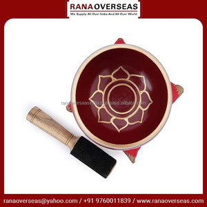 ชามร้องเพลงทำจากทองเหลืองทำด้วยมือที่เหนือกว่าเหมาะสำหรับการพักผ่อนและการรักษาเสียงมาพร้อมกับค้อนและเบาะราคาไม่แพง - Product Image 6