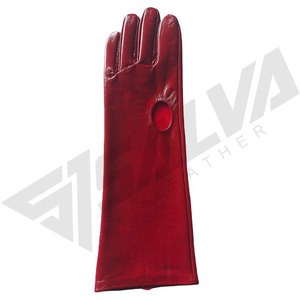 Real Sheepskin Wrist-Length Extra Long Straight Style Winter Warm Cuff Eco-Friendly Breathable Opera Gloves Outdoor Casual Beach - Product Image 3