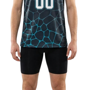 Conjunto de Camiseta y Pantalones Cortos de Baloncesto con Diseño Geométrico para Hombre, Cuello en V, Sin Mangas, Parte Superior Ajustada, Parte Inferior con Estampado del Nombre y Número del Jugador, Uniformes - Product Image 5