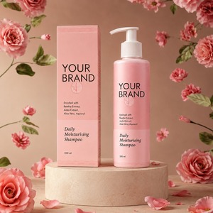 Champú Hidratante Profundo de Marca Privada con Aceite de Argán y Ácido Hialurónico para Cabello Seco - Product Image 3