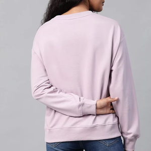 Sudadera de Invierno Personalizada para Mujer, Cuello Redondo, Algodón Suave, Tejido Informal, Colores y Tallas Personalizadas, Venta al Por Mayor, Marca Privada - Product Image 2