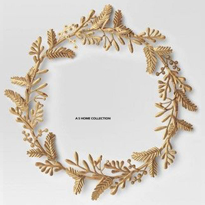 Support de couronne de Noël en métal fait main au design élégant pour hôtels – Décoration festive économique vierge pour sublimation - Product Image 1