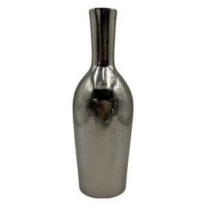 Jarrón Alto de Metal Plateado, Moderno, para Mesa, Decoración del Hogar y Oficina, Jarrones Decorativos para Mesa en Venta - Product Image 1