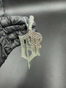 จี้การ์ตูนฮิปฮอปแบบ Iced Out เครื่องประดับสตรีทแวร์สั่งทำพิเศษ สร้อยคอประดับเพชรระยิบระยับ ดีไซน์ Pavé ของขวัญสำหรับผู้ชาย - Product Image 5