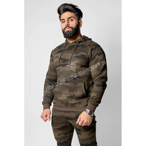 Survêtements légers pour hommes, imprimés camouflage personnalisés, en coton, avec capuche, en molleton épais, séchage rapide, respirants, pour l'hiver - Product Image 2