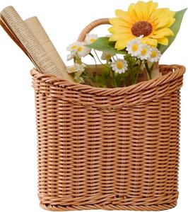 Panier en osier mural pour la cuisine, jardinière, légumes et fruits, décoration bohème pour la maison - Product Image 1