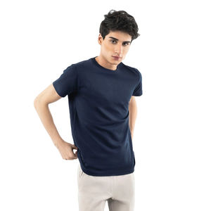 Camiseta de Hombre de Algodón 100% Pesado, Cuello Redondo, Manga Corta, Estilo Hip Hop, Diseño con Logotipo Antiarrugas, Camiseta Deportiva - Product Image 1