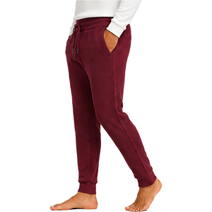 Pantalon de jogging texturé décontracté pour homme, coupe slim, en maille gaufrée épaisse, écologique et respirant, avec taille élastique et cordon de serrage - Product Image 3
