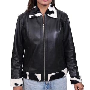 Chaqueta de Cuero de Último Diseño de Alta Calidad, Chaquetas de Motocicleta Impermeables de Moda para Mujer, Precio al por Mayor - Product Image 1