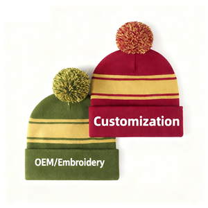 Nouveaux bonnets en acrylique personnalisés brodés de haute qualité, style Y2K, chapeaux d'hiver à la mode pour unisexe, plage, quotidien - Product Image 1