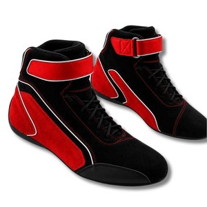 Chaussures de course personnalisées haut de gamme légères et respirantes pour karting et motorsport, avec tige en cuir microfibre antidérapante à haute adhérence, OEM ODM - Product Image 1