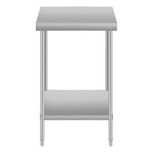 Tavolo da Preparazione in Acciaio Inox 24*24 con Ripiano Inferiore per Ristoranti e Uso Domestico - Product Image 1