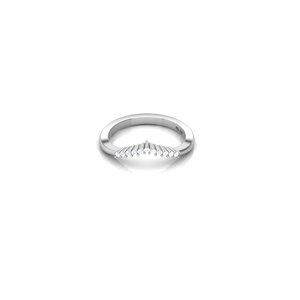 Breathtaking Oval Shape <b>Cubic</b> <b>Zirconia</b> Solid <b>Silver</b> Finger <b>Ring</b> Rhodium Plated Solitaire Band Bridal Wear Stellar Style - Product Image 4