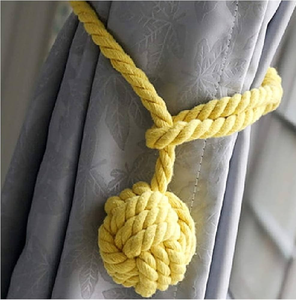 Ataduras Decorativas para Cortinas con Bola de Cuerda, Piezas Decorativas para el Hogar, Venta al por Mayor de Fábrica - Product Image 1