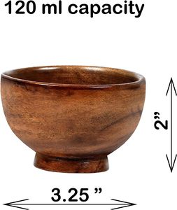 Bol en bois au fini naturel pour les céréales du petit-déjeuner, les soupes et les repas chauds, idéal pour une utilisation quotidienne confortable - Product Image 3