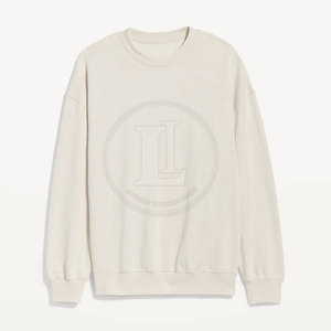 Nouveau sweat-shirt décontracté pour femme, tendance hiver, avec couleur et logo personnalisables, 100% coton, très vendu - Product Image 3