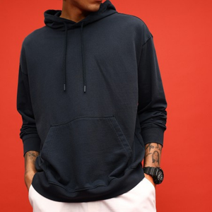 Conjunto de Sudadera con Capucha y Pantalones Deportivos Acampanados para Hombre, con Pedrería, Cintura Doble, Estilo Urbano Holgado - Product Image 1