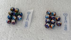 Millefiori Flower Glass <b>Beads</b> 10mm Round Multicolor Lampwork <b>Beads</b> for Jewelry Making <b>Bracelet</b> Necklace Craft Supplies - Product Image 3