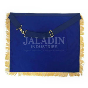 Master Mason Custom Canvas Fabric 3D Embroidered Lodge Apron with Pillars Masonic French Rite R Regalia With OEM Service - Product Image 3