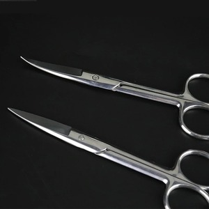 Ciseaux chirurgicaux professionnels en acier inoxydable 304 de 14 cm, courbés, pour cuticules, ongles, sourcils, poils du nez, accessoires de manucure et de maquillage - Product Image 6
