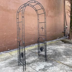 Arco in Metallo per Giardino, Arco Nuziale e per Eventi, con Pergolato per Piante Rampicanti, Porta da Giardino - Product Image 5