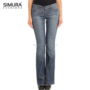 Jean Slim déchiré de haute qualité pour femme, coupe ajustée, taille haute, du Bangladesh - Product Image 1