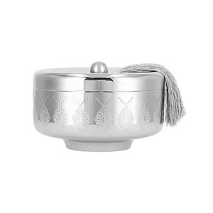 Olla de Metal Elegante con Diseño Liso, Cazuela Aislada para Alimentos, Tazón de Servicio Contemporáneo para Comedor - Product Image 4