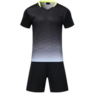 Ensemble de maillot de football jaune à col en V pour homme, manches courtes, polyester à séchage rapide, uniforme toutes saisons, vêtements de sport pour adultes - Product Image 5