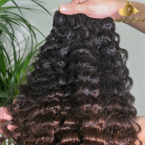 ผมเวียดนามแท้แบบขายส่ง มัดรวมแบบ Double Drawn จัดเรียงเกล็ดผมอย่างดี ลอนแบบพม่า สีน้ำตาลธรรมชาติ น้ำหนัก 100 กรัม - Product Image 4