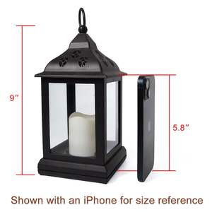 Nouvel ensemble de 2 lanternes à bougies vintage marocaines décoratives Bright Zeal avec bougie LED sans flamme vacillante de qualité supérieure - Product Image 4