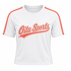 Ensemble uniforme de cheerleading blanc corail : T-shirt à manches courtes et jupe plissée – Tenue de sport pour l'entraînement et la performance - Product Image 3