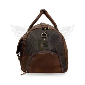 Bolsa de lona de cuero para actividades al aire libre, diseño moderno, bolsa de viaje para el trabajo, gimnasio, fitness y viajes de fin de semana - Product Image 5