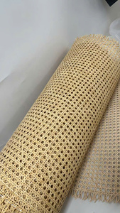 Natural Rattan <b>Cane</b> Webbing Roll Open Mesh Material 15m Multi-Color 10-Year <b>Shelf</b> Life Customizable for Furniture Cabinet Doors - Product Image 1