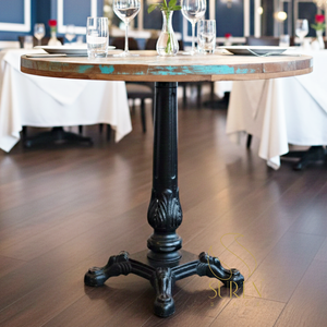 Indian Designer Wooden Dining Table Hotel Restaurant Table - Product Image 1